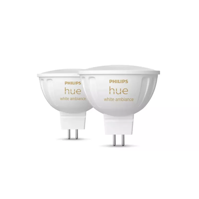 Philips Hue White Ambience MR16 slimme lichtspot, GU53, 5,1 W, Bluetooth/Zigbee