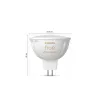 Philips Hue White Ambience MR16 slimme lichtspot, GU53, 5,1 W, Bluetooth/Zigbee
