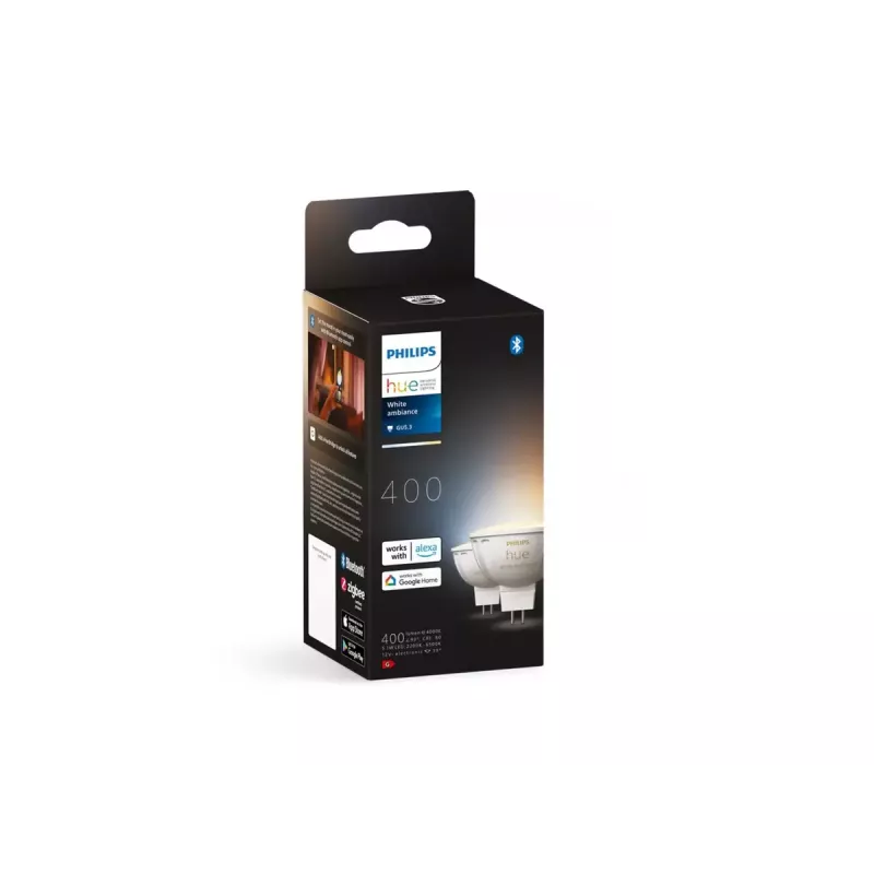 Philips Hue White Ambience MR16 slimme lichtspot, GU53, 5,1 W, Bluetooth/Zigbee
