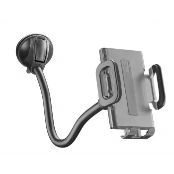 Sourcing Cellularline Hug Flexi XL universele zuignap passieve houder voor mobiele telefoons, zwart/grijs