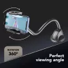 Sourcing Cellularline Hug Flexi XL universele zuignap passieve houder voor mobiele telefoons, zwart/grijs
