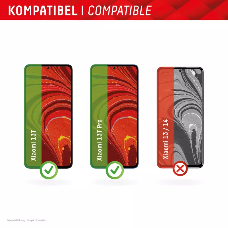 Displex displayschermglas (10H) voor Xiaomi 13/13T Pro, Eco-montageframe, krasbestendig