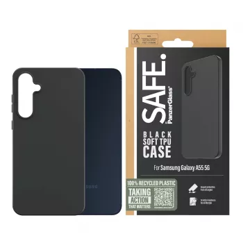PanzerGlass SAFE. by® TPU-hoes Samsung Galaxy A55 5G | zwart