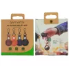 Sleutelhanger 4smarts 540567 gemengde kleuren PU-leer metaal 4 stuks