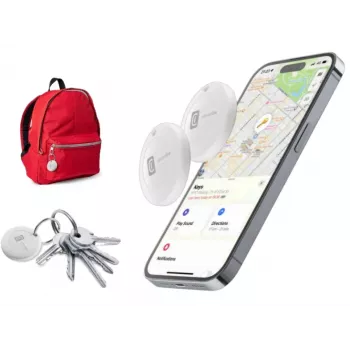 Cellularline Tracy - voor iOS ontwikkelde set van 2 - houd overzicht over je spullen met de Apple 
