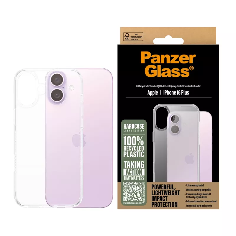 Hoesje PanzerGlass HardCase transparant iPhone '24 6.7 inch