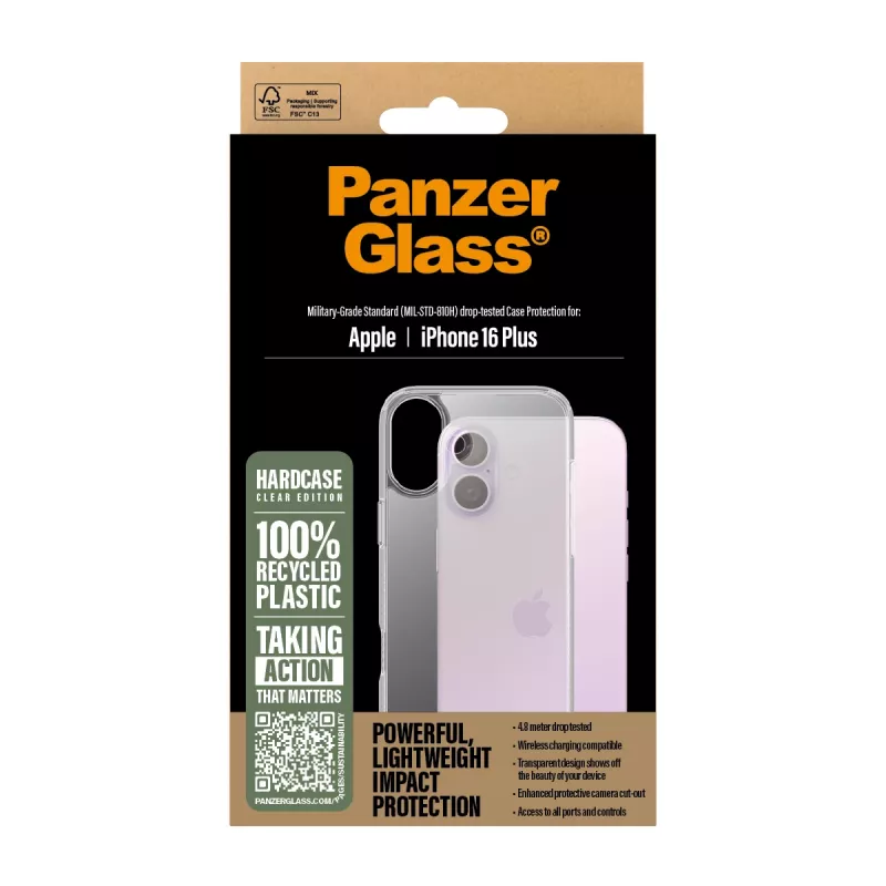 Hoesje PanzerGlass HardCase transparant iPhone '24 6.7 inch