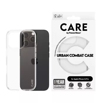 Hoesje PanzerGlass CARE by Flagship hoes transparant Urban Combat iPhone '24 6.3 inch Pro