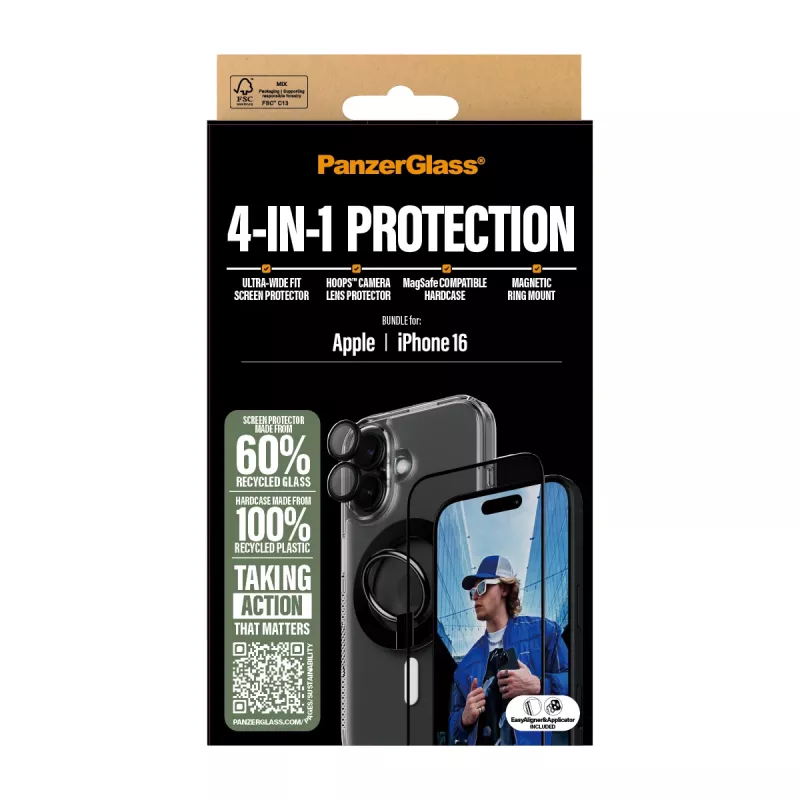 PanzerGlass 4-in-1 beschermbundel iPhone '24 6.1