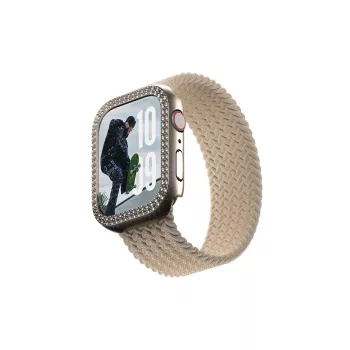 PanzerGlass SAFE. by ® Bling Bumper goud Apple Watch Series 10 42mm transparant