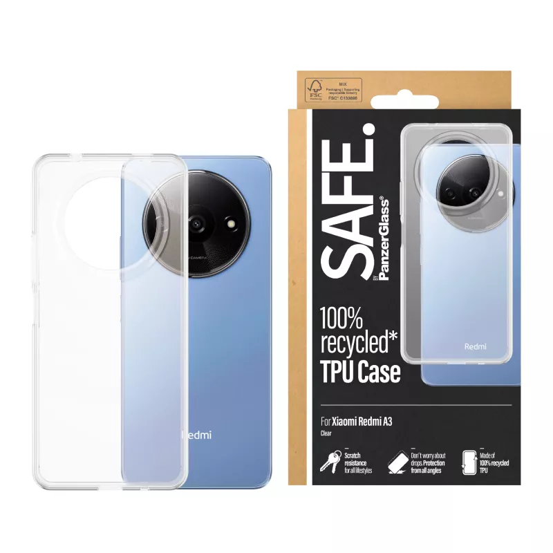 PanzerGlass SAFE. by ® TPU-hoesje transparant Xiaomi Redmi A3