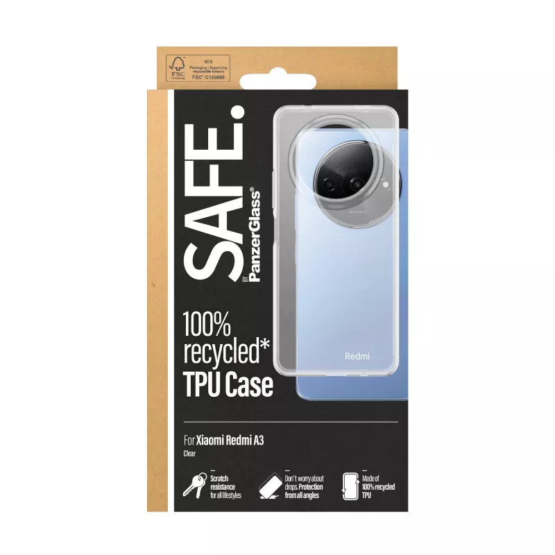 PanzerGlass SAFE. by ® TPU-hoesje transparant Xiaomi Redmi A3