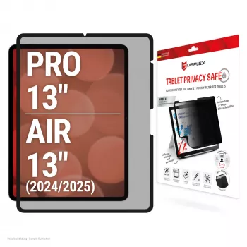 Displex TABLET PRIVACY SAFE afneembare 2-weg kijkbeschermingsfilter voor iPad Pro 13 inch/Air 13 inch (2024/2025)