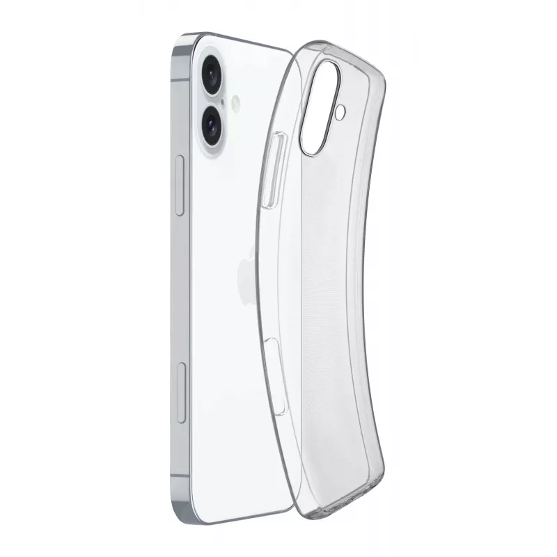 Cellularline FINECIPH16T Fine Case hoesje voor iPhone 16, transparant