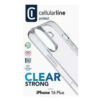 Hoesje Cellularline CLEARDUOIPH16MAXT voor iPhone 16 Plus 17 cm transparant