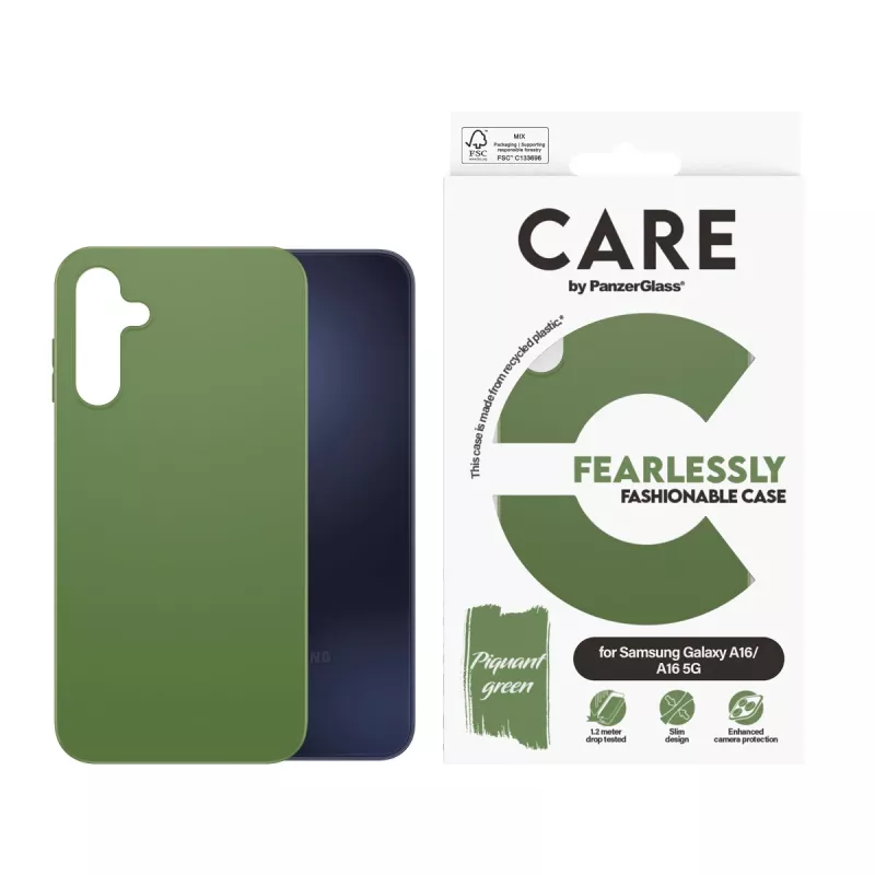 Cover PanzerGlass CARE by modieuze hoes groen Samsung Galaxy A16 A16 5G