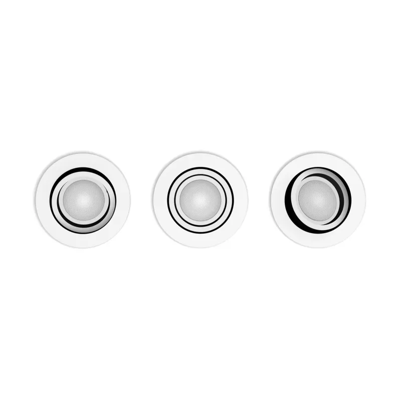 Philips Hue White and Colour Ambience 3-pack Centura inbouwspots