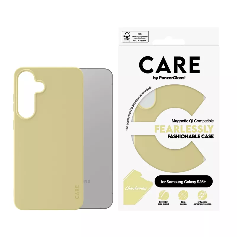 PanzerGlass CARE™ by ® Case Chardonnay met Qi-compatibiliteit Samsung Galaxy S25+