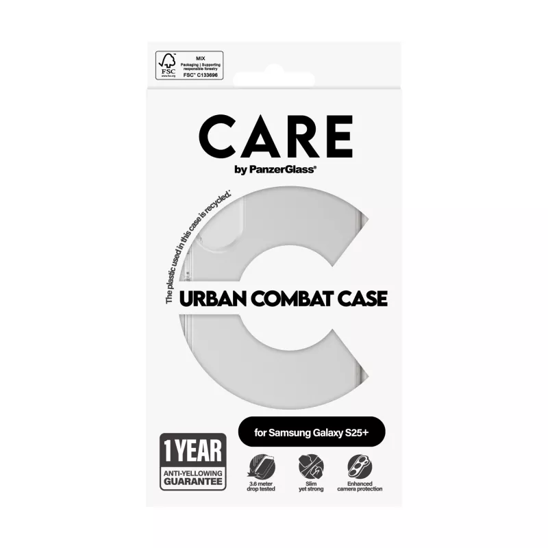 PanzerGlass CARE™ by ® Urban Combat hoes transparant Samsung Galaxy S25+