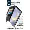 Cellularline Book Agenda – boekhoes van kunstleer met magneetsluiting voor Galaxy S25+