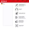 Displex Smart Glass (9H) voor Samsung Galaxy S25 Ultra, montagesticker, onbreekbaar