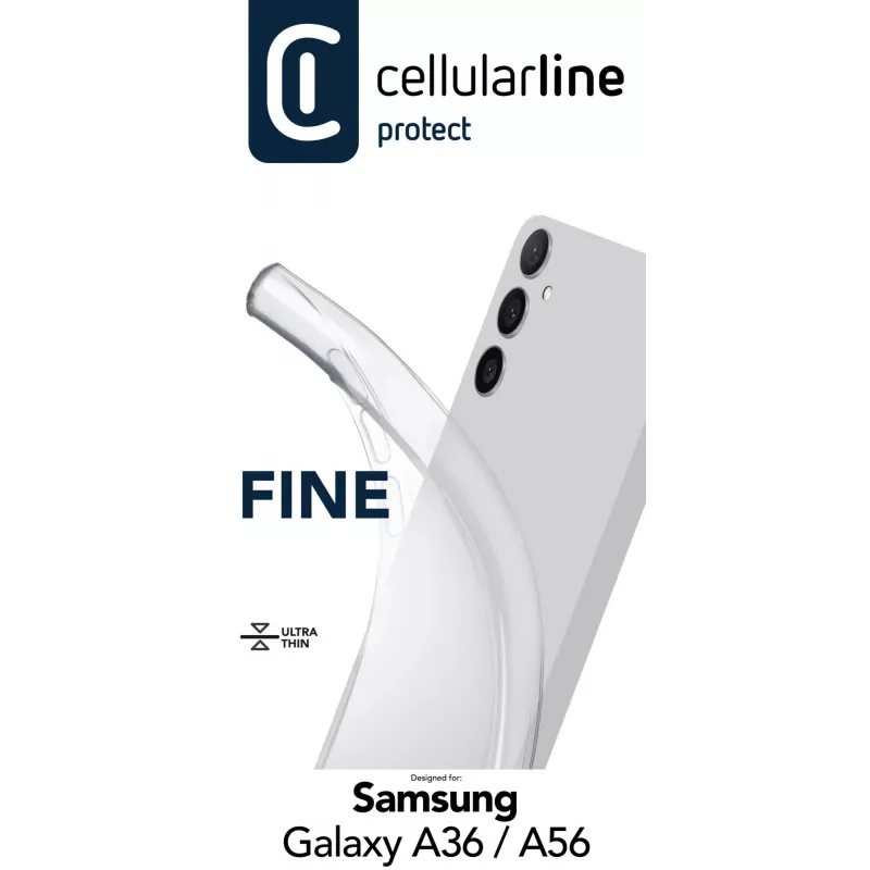 Cover Cellularline FINECGALA36T voor Samsung Galaxy A36/A56 transparant