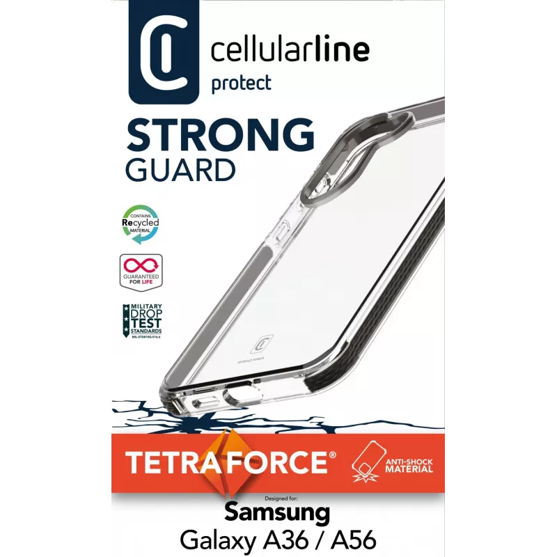 Cover Cellularline TETRACGALA36T voor Samsung Galaxy A36/A56 16,8 cm transparant