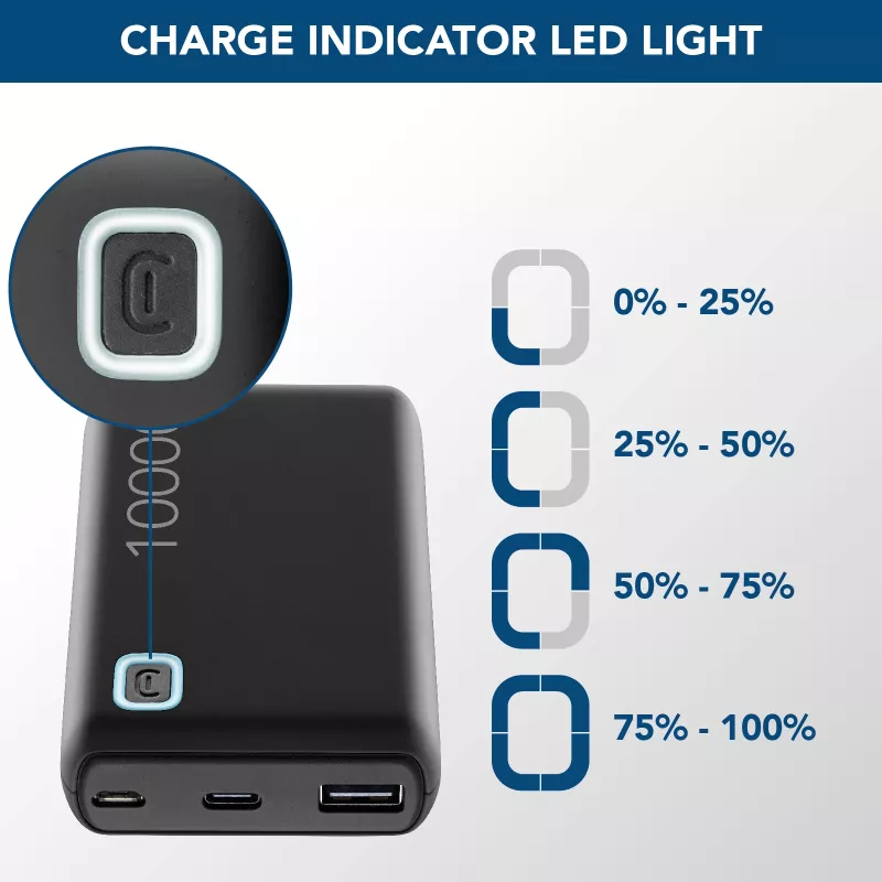 Cellularline ESSENCE TURBO 10000 draagbare oplader 10000mAh Power Delivery 20W