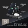 Tech Pop dockstation voor mobiel apparaat smartwatch/smartphone zwart