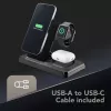 Tech Pop dockstation voor mobiel apparaat smartwatch/smartphone zwart