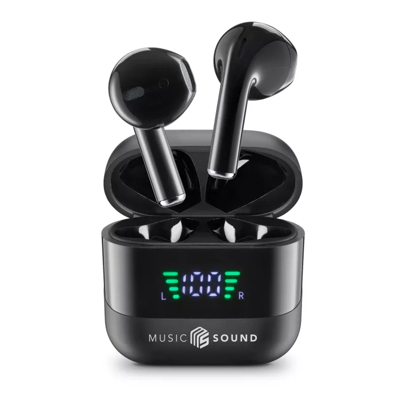 Music Sound SPARK Auricolare TWS met LED-display