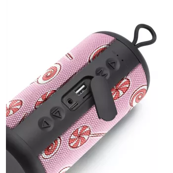 Mono draagbare luidspreker Music Sound verticale luidspreker roze