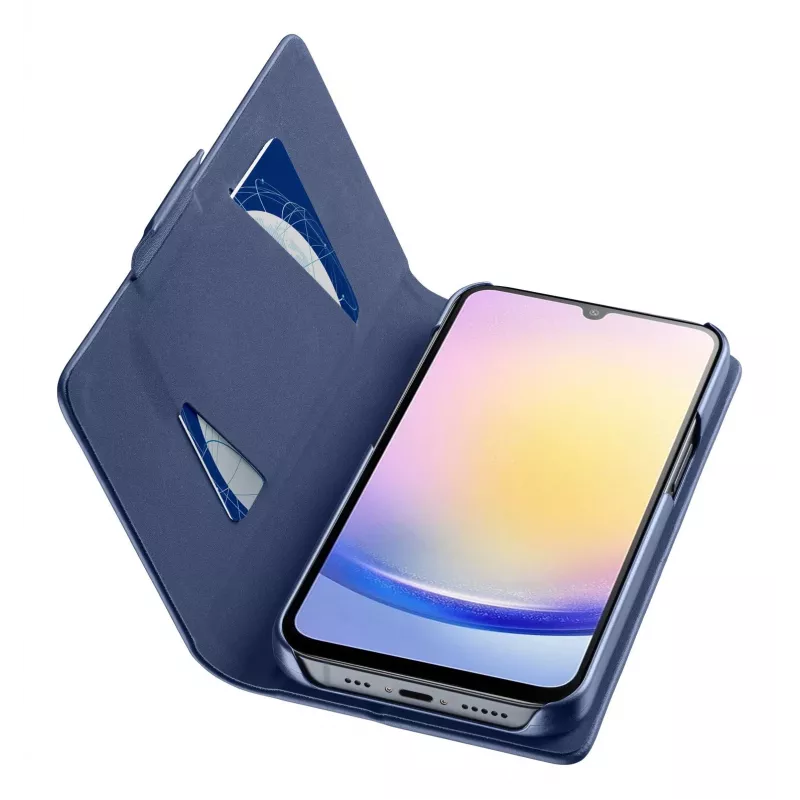 Wallet-hoes Cellularline Galaxy A26 blauw 16,8 cm
