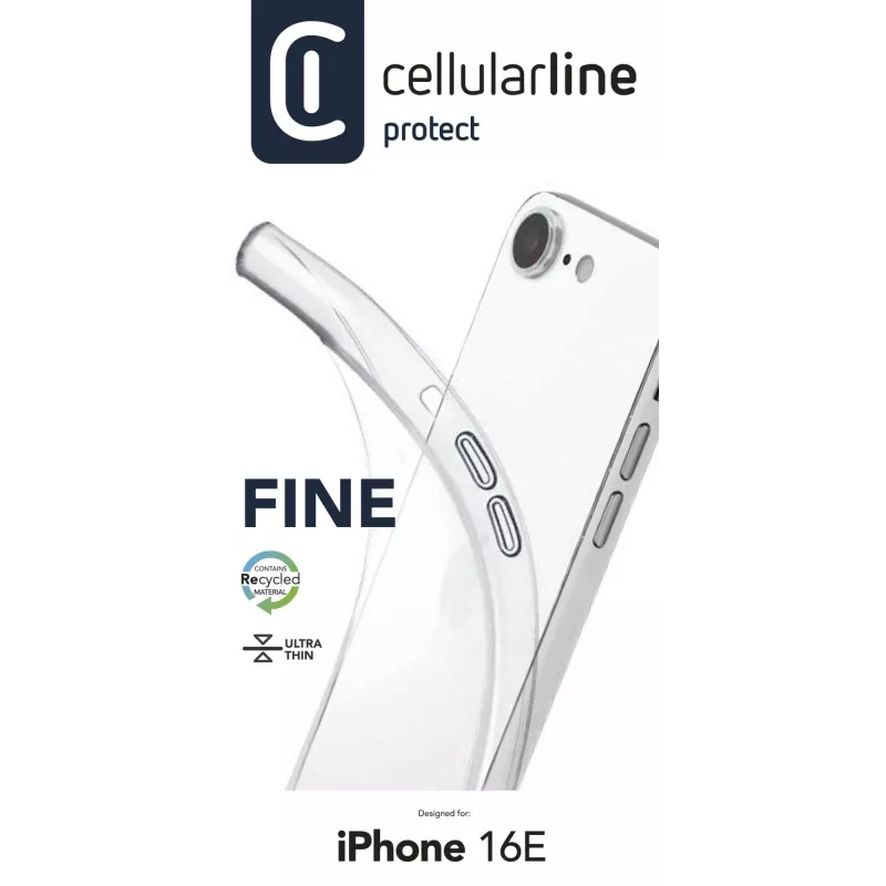 Cover Cellularline FINECIPHSE4T transparant voor iPhone SE 6,1 inch