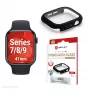 E.V.I Displex Full Body screenprotector voor Apple Watch Series 7/8/9 41 mm, zwart