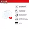 Displex 9H glas Galaxy Watch 7/6 (44mm), 2-pack, ultradun, randloos, antivingerafdruk, made in Germany