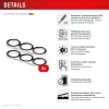 Gehard glas beeldschermbescherming e.v.i. voor Samsung Galaxy S25+ — DISPLEX CAMGLASS ALL-IN-ONE (model 02118)
