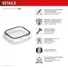 Displex 02136 volledig omsluitende beschermhoes voor Apple Watch SE (2/3) (40 mm), transparant