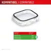 Displex 02136 volledig omsluitende beschermhoes voor Apple Watch SE (2/3) (40 mm), transparant