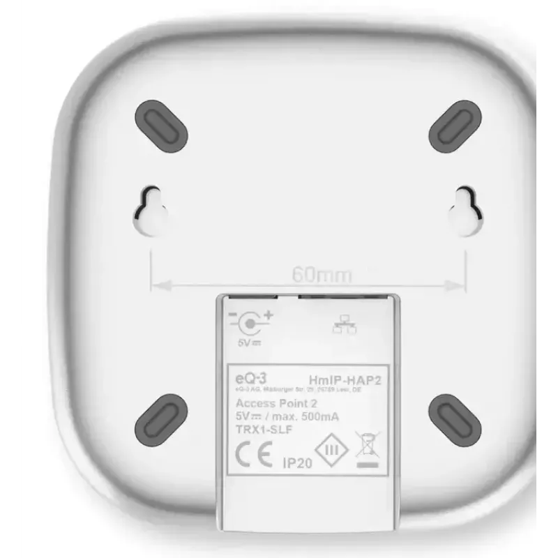 Wireless access point HomeMatic Access Point 2 HmIP-HAP2 wit voor het instellen en bedienen van HomeMatic IP-systemen