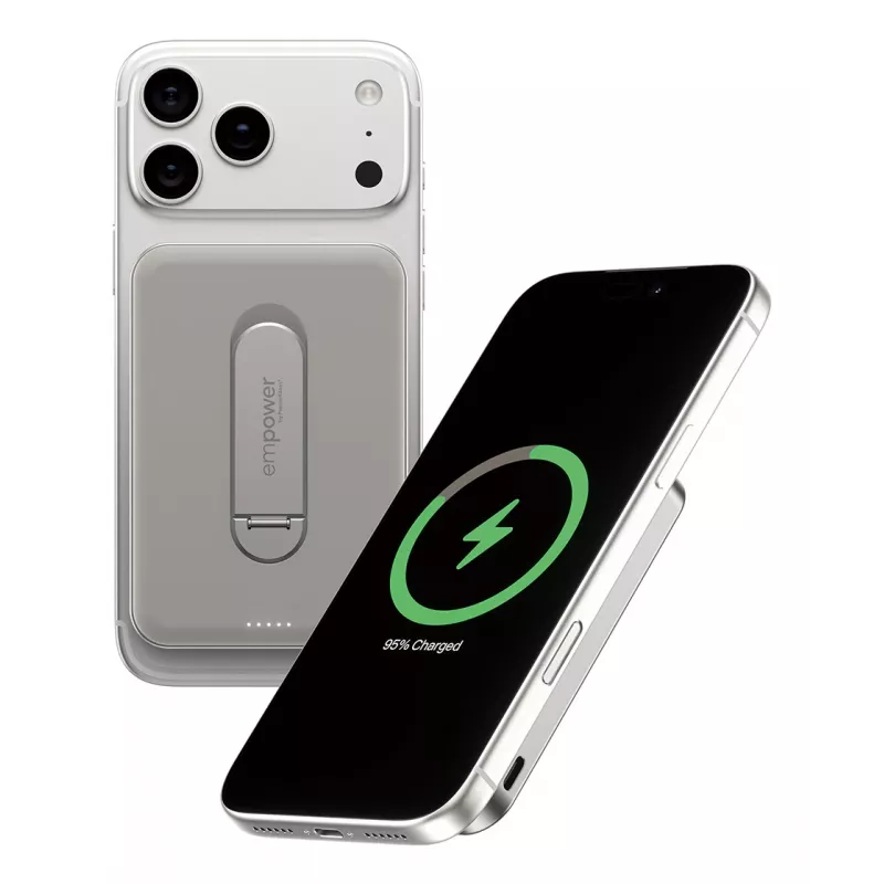 Powerbank PanzerGlass empower by empower Bank met Spin Stand 5000mAh Titanium