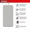 Displex privacy-displayschermfolie (10H) voor Samsung Galaxy S25 FE/S24 FE, Eco-montageframe, privacyfilter