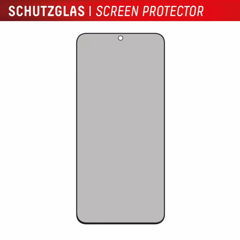 Displex privacy-displayschermfolie (10H) voor Samsung Galaxy S25 FE/S24 FE, Eco-montageframe, privacyfilter