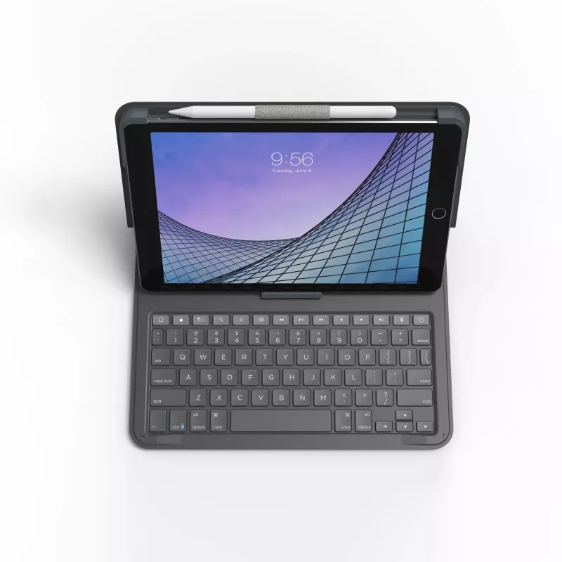 ZAGG toetsenbord Messenger Folio 2-Apple-iPad 10.2/10.5-Charcoal-Duits
