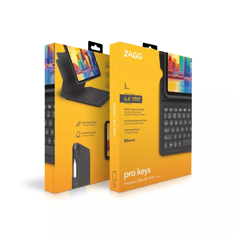 ZAGG toetsenbord Pro Keys-Apple-iPad 10.9-zwart/grijs-Duits