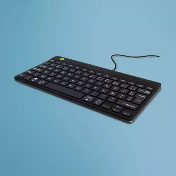 R-Go Tools ergonomisch toetsenbord R-Go Compact Break, compact toetsenbord met pauzesoftware, AZERTY (FR), bedraad, zwart
