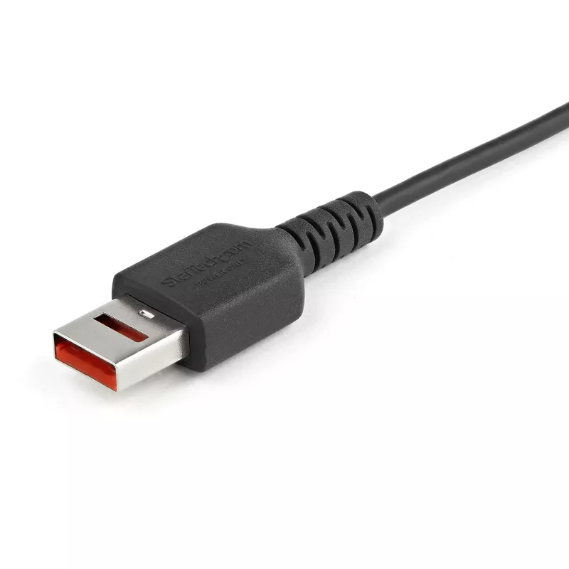 StarTech.com 1m Secure oplaadkabel – USB-A naar Micro-USB datablokker alleen oplaadkabel – alleen stroom oplaadkabel voor telefoon/tablet – datablokkerende USB-beveiligingsadapterkabel