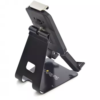 StarTech.com veilige tabletstandaard met K-slot kabelvergrendeling – vergrendelbare tablethouder voor 7,9-inch tot 13-inch tablets – universele, verstelbare tabletmontage voor bureau/oppervlak – vergrendelbare diefstalbeveiligingshouder