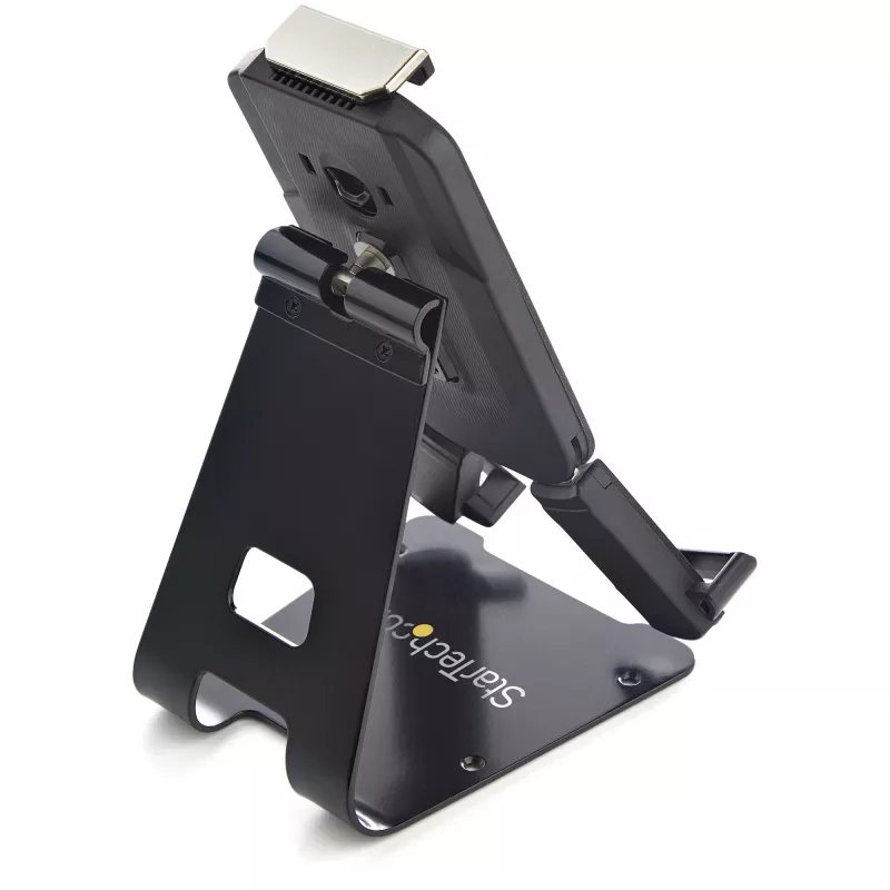 StarTech.com veilige tabletstandaard met K-slot kabelvergrendeling – vergrendelbare tablethouder voor 7,9-inch tot 13-inch tablets – universele, verstelbare tabletmontage voor bureau/oppervlak – vergrendelbare diefstalbeveiligingshouder