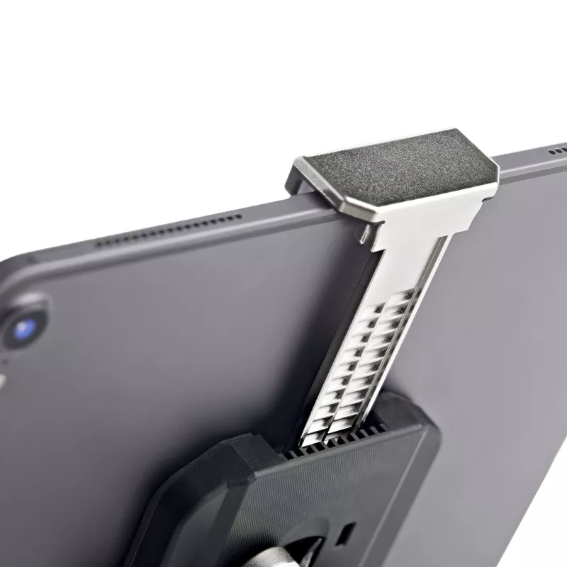 StarTech.com veilige tabletstandaard met K-slot kabelvergrendeling – vergrendelbare tablethouder voor 7,9-inch tot 13-inch tablets – universele, verstelbare tabletmontage voor bureau/oppervlak – vergrendelbare diefstalbeveiligingshouder